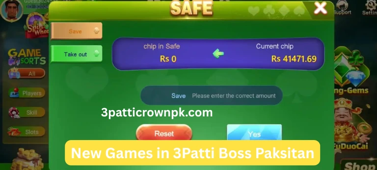 3PattiCrown Safe Amount security feature for player winnings